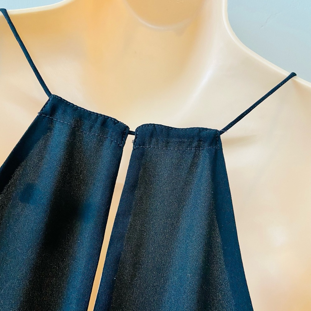 Express Embroided Cocktail Sleeveless Black Dress Size M - Picture 8 of 10